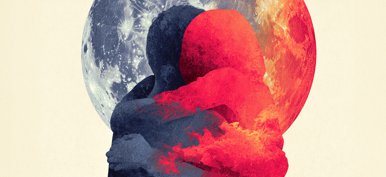 Emotion and logic hugging each other