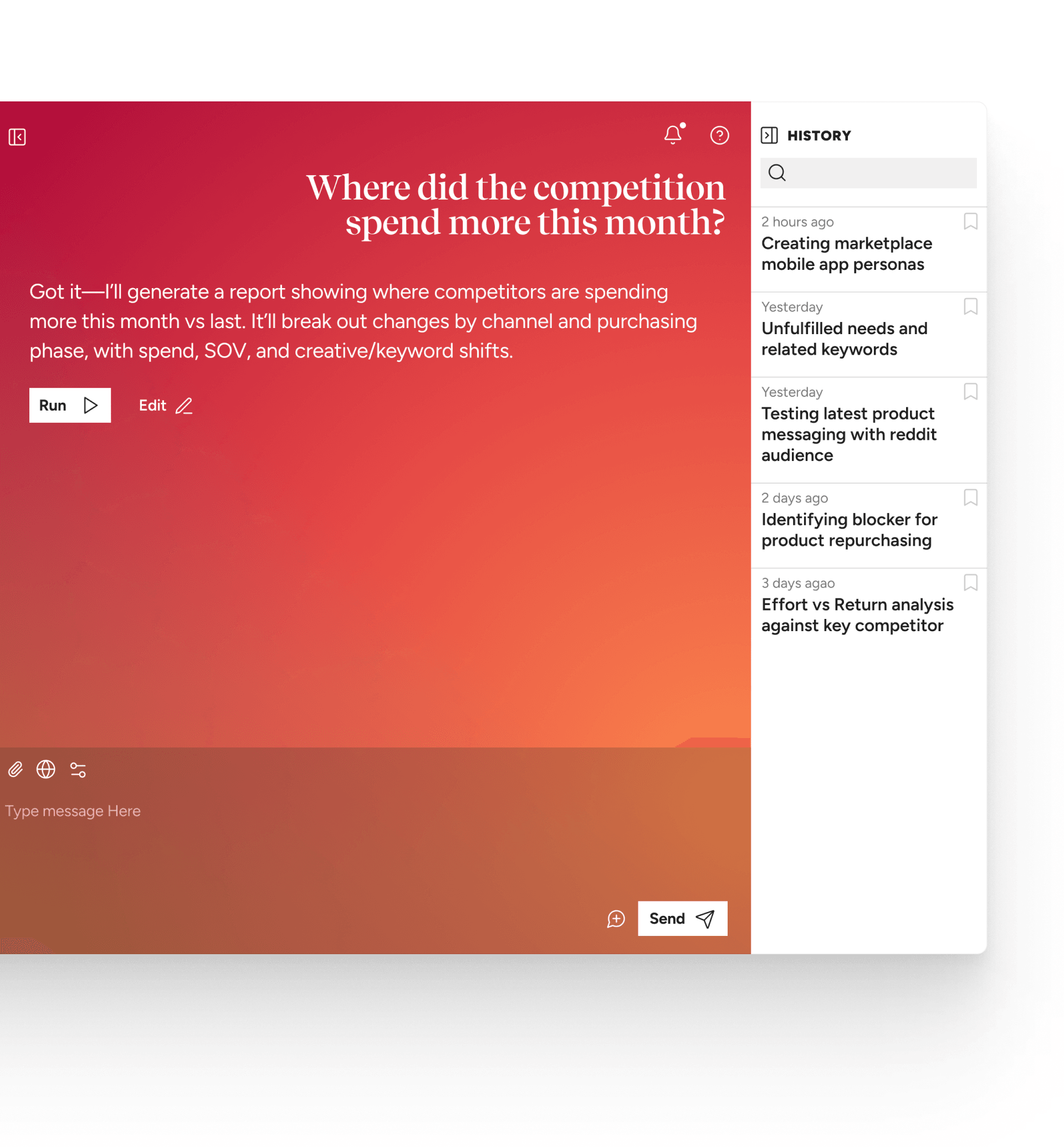 Intent ONE Question system