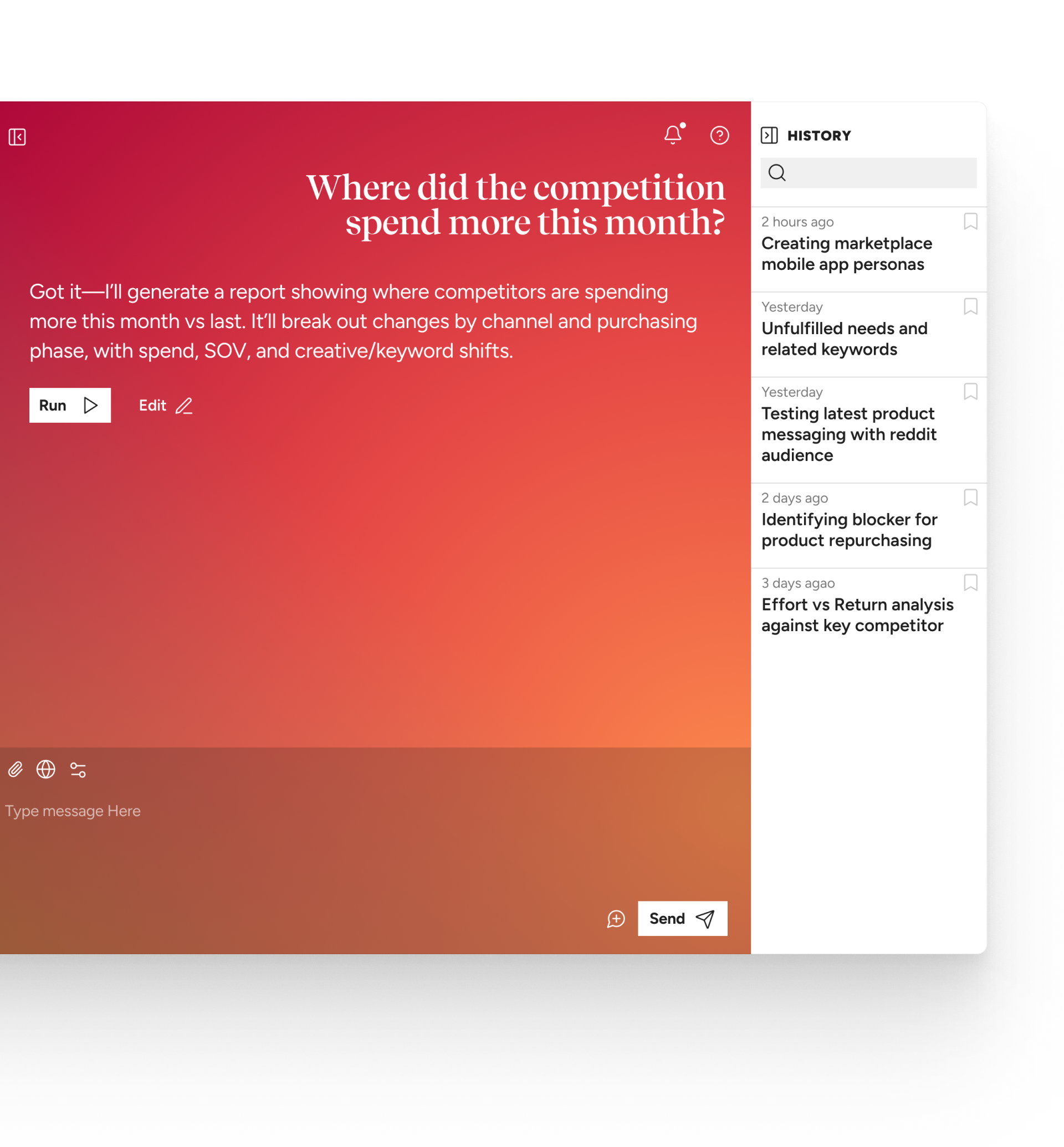 Intent ONE Question system